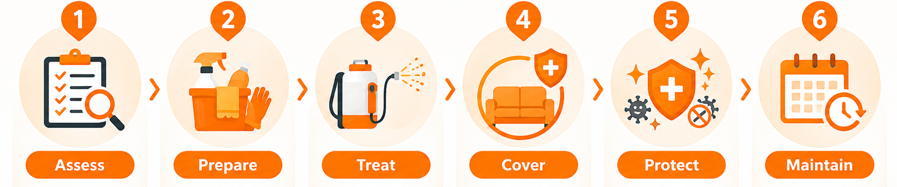 Professional Disinfection Work process Professional Disinfection Work process